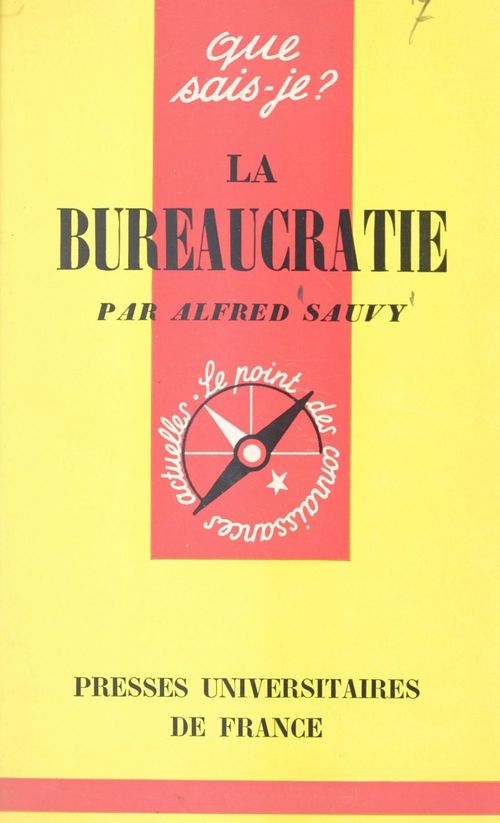 ebook cover of La bureaucratie, by Alfred Sauvy
