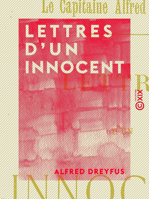ebook cover of Lettres d'un innocent, by Alfred Dreyfus