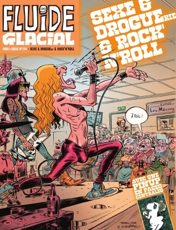 Couverture ebook de Magazine Fluide Glacial - Hors Série - Tome 114 - Hors Série Rock & Droguerie & Rock'n Roll, de Collectif