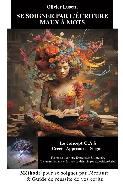 Couverture ebook de Se soigner par l'écriture. Maux à mots., de Olivier Lusetti