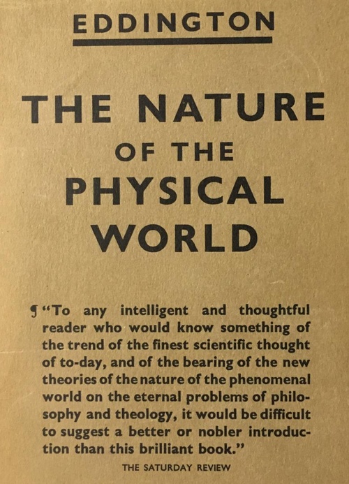 ebook cover of The Nature of the Physical World, by Arthur Eddington