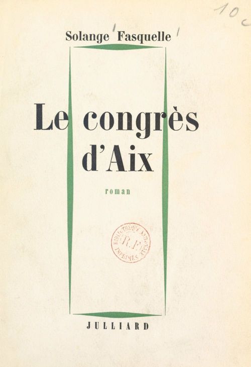 ebook cover of Le congrès d'Aix, by Solange Fasquelle