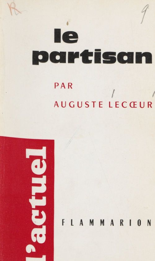 ebook cover of Le partisan, by Auguste Lecoeur