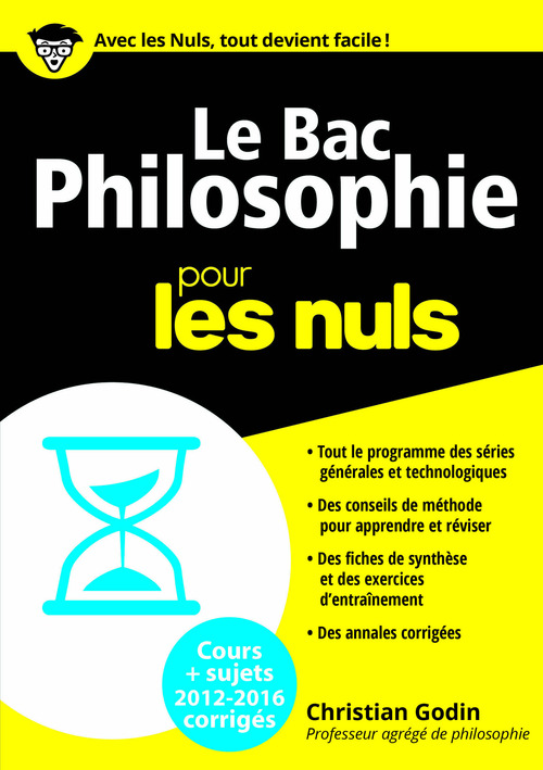 Couverture ebook de Bac Philosophie 2016 Pour les Nuls, de Christian Godin