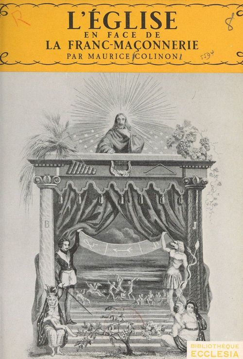 Couverture ebook de L'Église en face de la franc-maçonnerie, de Maurice Colinon