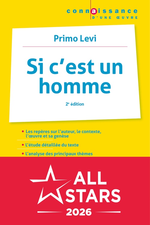 ebook cover of Si c'est un homme - Primo Levi, by Stavroula Kefallonitis, Eric Martinez