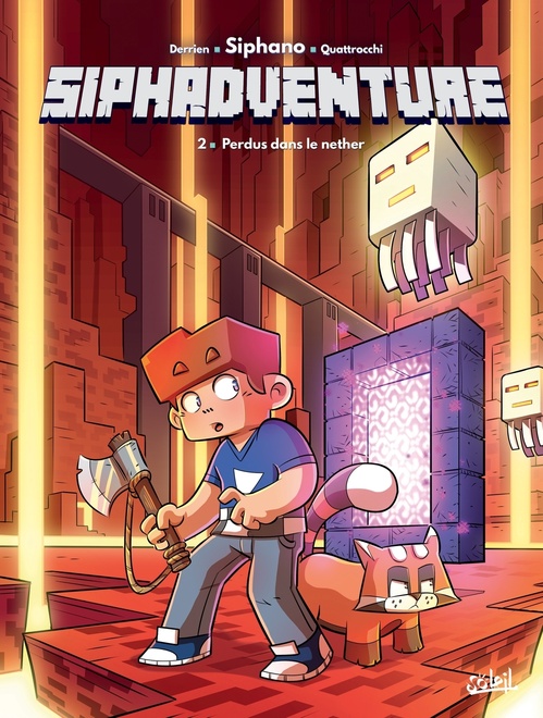 ebook cover of Siphadventure T02 - Perdus dans le nether, by Jean-Christophe Derrien