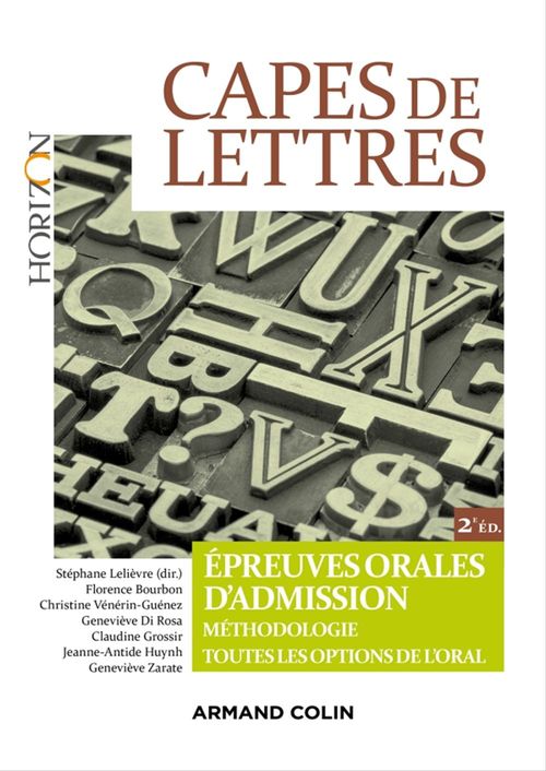 ebook cover of CAPES de lettres, by Collectif, Stéphane Lelièvre