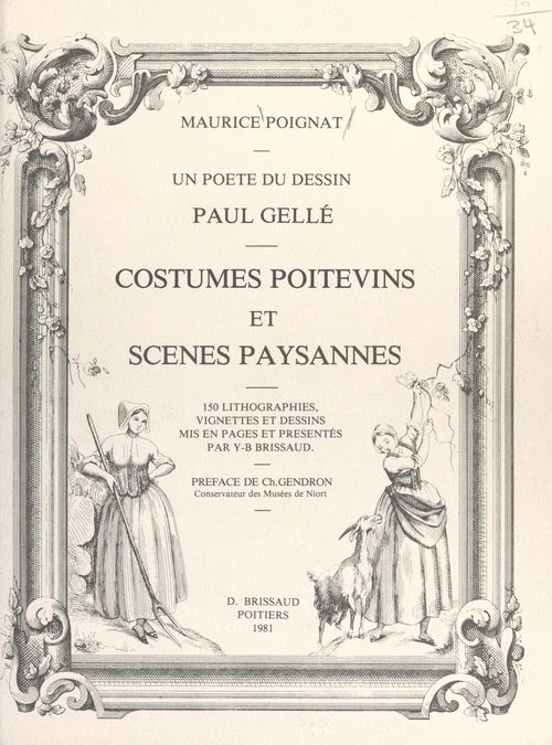 ebook cover of Un poète du dessin, Paul Gellé : costumes poitevins et scènes paysannes, by Maurice Poignat