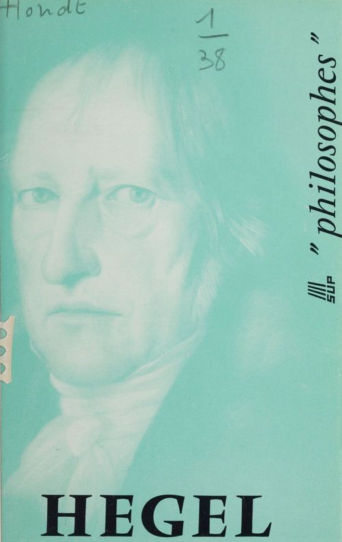 ebook cover of Hegel, by Jacques d' Hondt