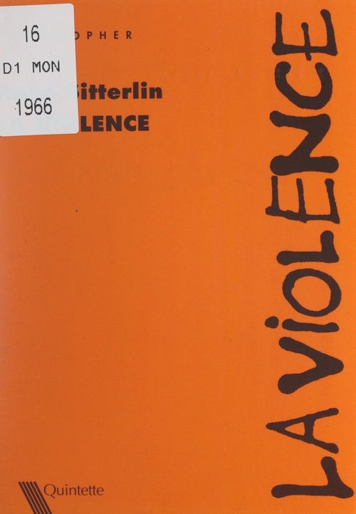 Couverture ebook de La violence, de Rene Sitterlin