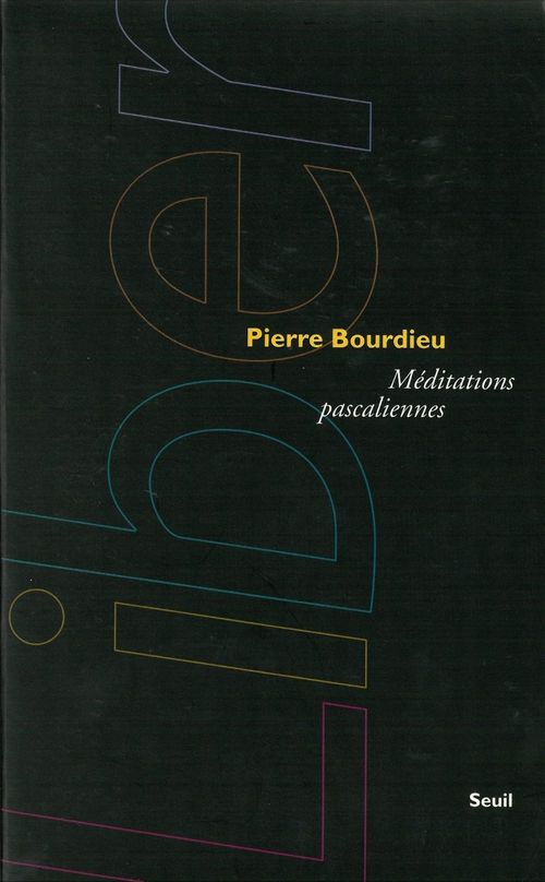 ebook cover of Méditations pascaliennes, by Bourdieu Pierre