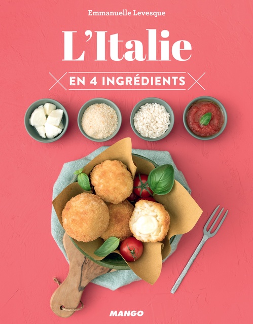ebook cover of L'Italie en 4 ingrédients, by Emmanuelle Levesque