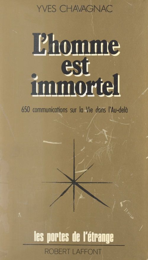 Couverture ebook de L'homme est immortel, de Yves Chavagnac