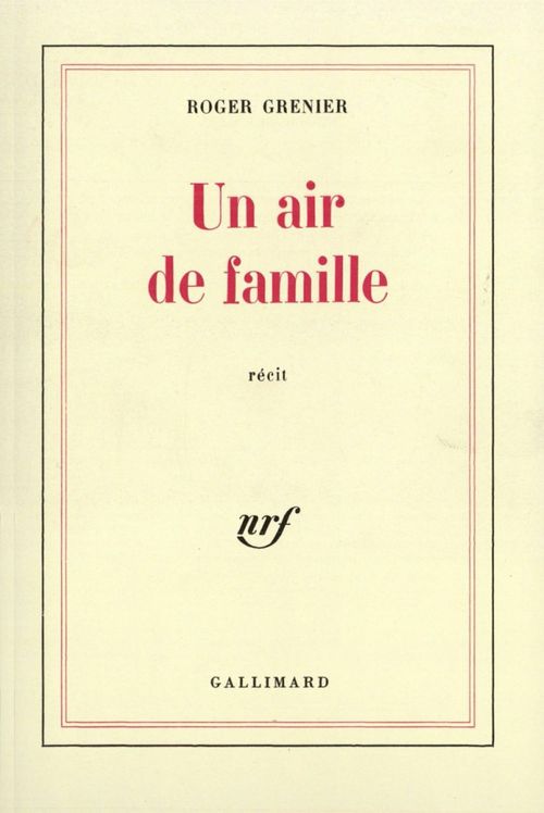 Couverture ebook de Un air de famille, de Roger Grenier