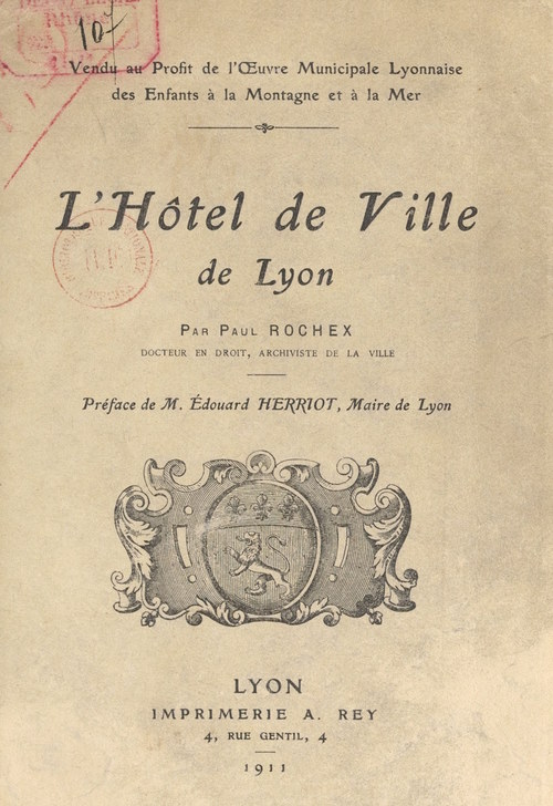 ebook cover of L'hôtel de Ville de Lyon, by Paul Rochex