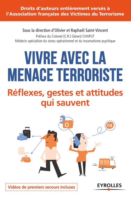 Couverture ebook de Vivre avec la menace terroriste, de Olivier Saint-vincent, Raphaël Saint-vincent