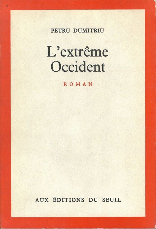 Couverture ebook de L'Extrême-Occident, de Dumitriu Petru