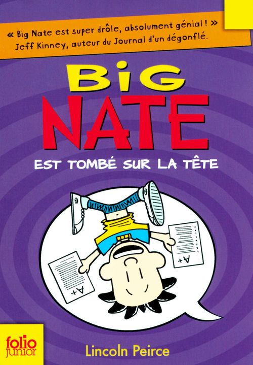 ebook cover of Big Nate (Tome 5) - Big Nate est tombé sur la tête, by Lincoln Peirce