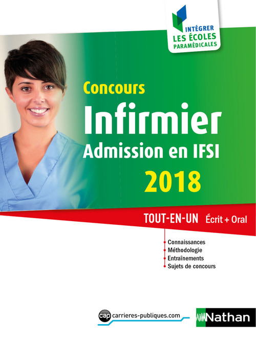 Couverture ebook de Concours infirmier - Admission en IFSI Numéro 13 Intégrer les écoles paramédicales - 2018, de Collectif