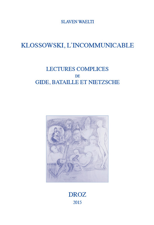 Couverture ebook de Klossowski, l'incommunicable, de Slaven Waelti