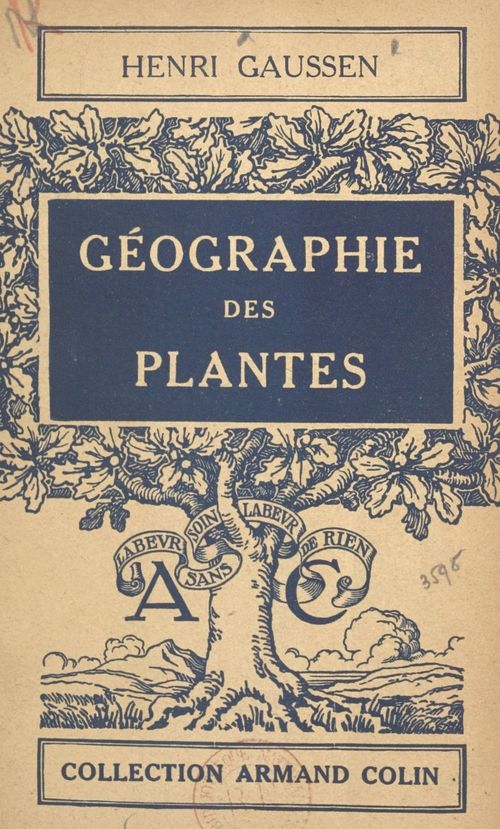 Couverture ebook de Géographie des plantes, de Henri Gaussen