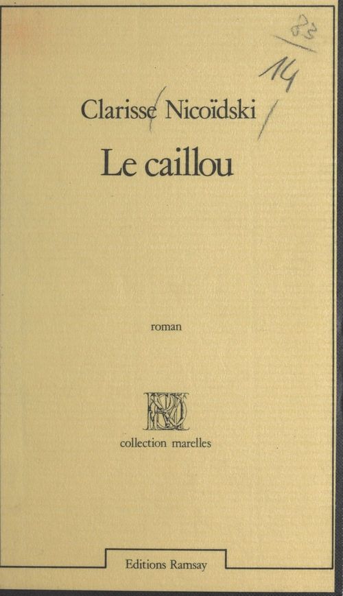 ebook cover of Le caillou, by Clarisse Nicoidski