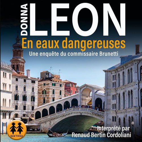 audiobook cover of En eaux dangereuses, by Donna Leon