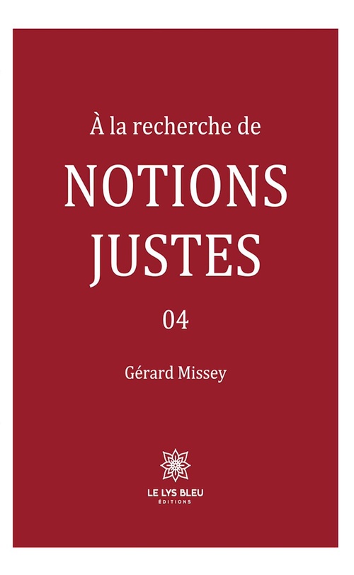 ebook cover of À la recherche de notions justes - Tome 4, by Gérard Missey