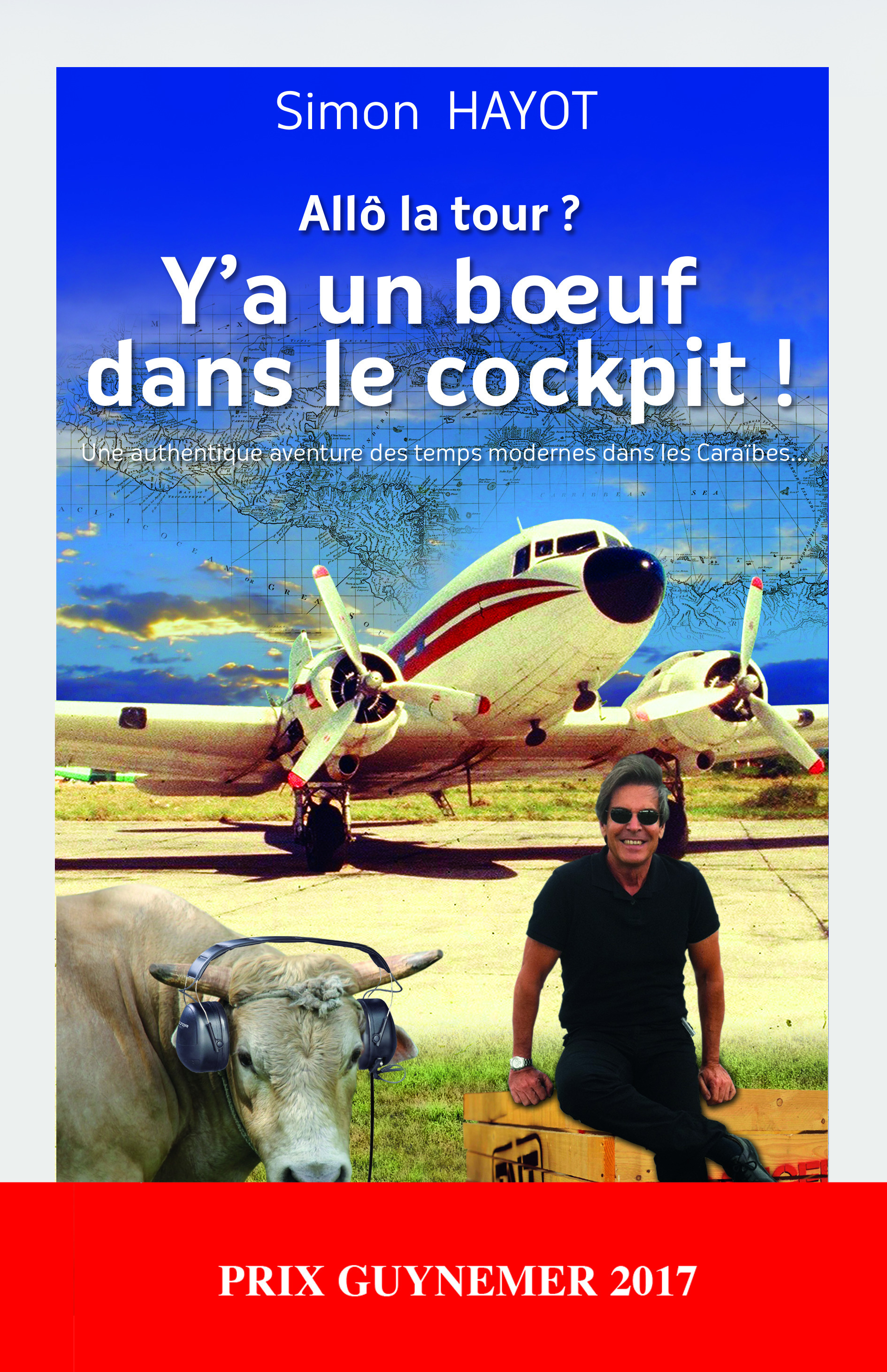 Couverture ebook de Allô la tour ? Y'a un boeuf dans le cockpit, de Simon Hayot