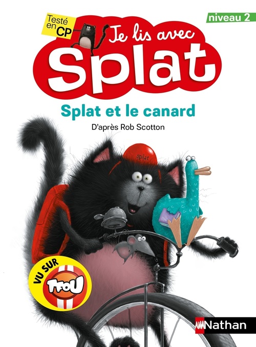 ebook cover of Je lis avec Splat: Splat et le canard - Niveau 2, by Rob Scotton