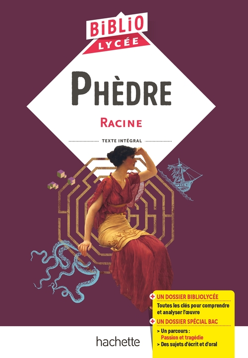Couverture ebook de Bibliolycée - Phèdre, Racine, de Jean Racine