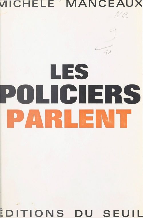 Couverture ebook de Les policiers parlent, de Michèle Manceaux
