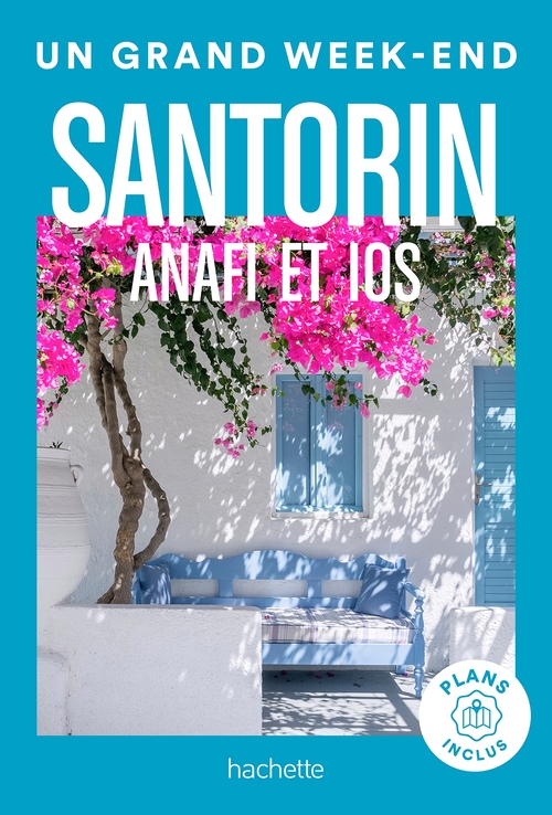 Couverture ebook de Santorin, Anafi, Ios Guide Un Grand Week-end, de Maud Vidal-Naquet