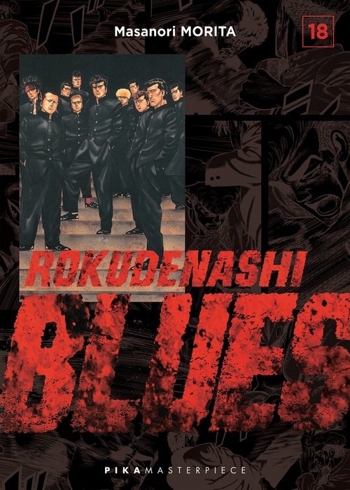 ebook cover of Rokudenashi Blues T18, by Masanori Morita