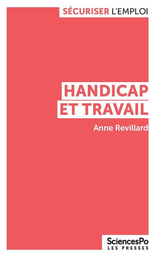 ebook cover of Handicap et travail, by Anne Revillard
