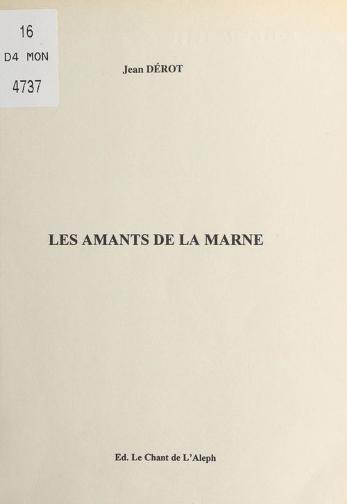 ebook cover of Les amants de la Marne, by Jean Derot