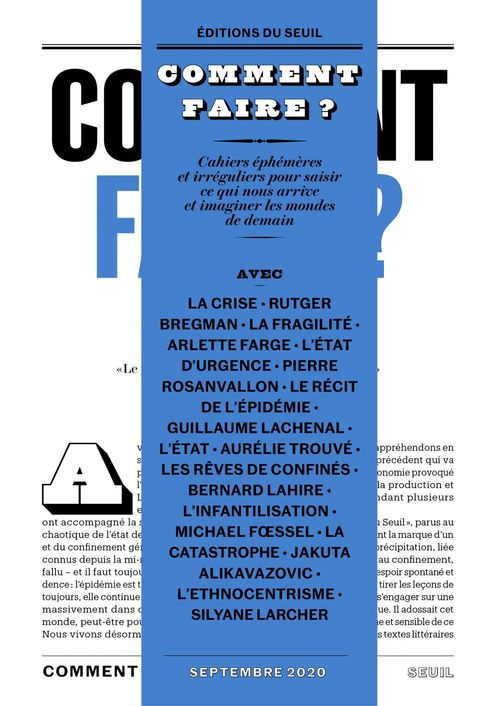 Couverture ebook de Comment faire ?, de Collectif