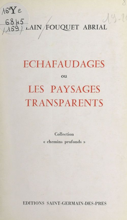 ebook cover of Échafaudages ou Les paysans transparents, by Alain Fouquet Abrial