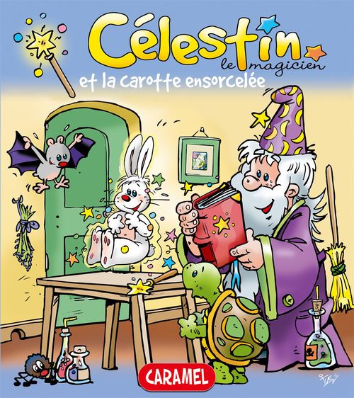 ebook cover of Célestin le magicien et la carotte ensorcelée, by Celestin Le Magicien, Jans Ivens