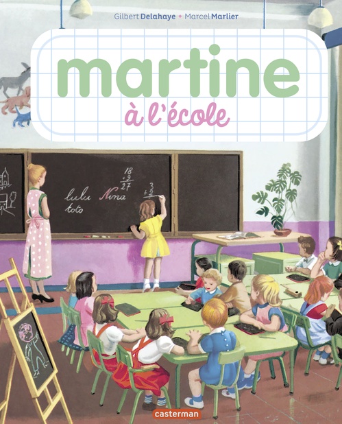 Couverture ebook de Martine, les éditions spéciales- Martine à l'école, de Gilbert Delahaye