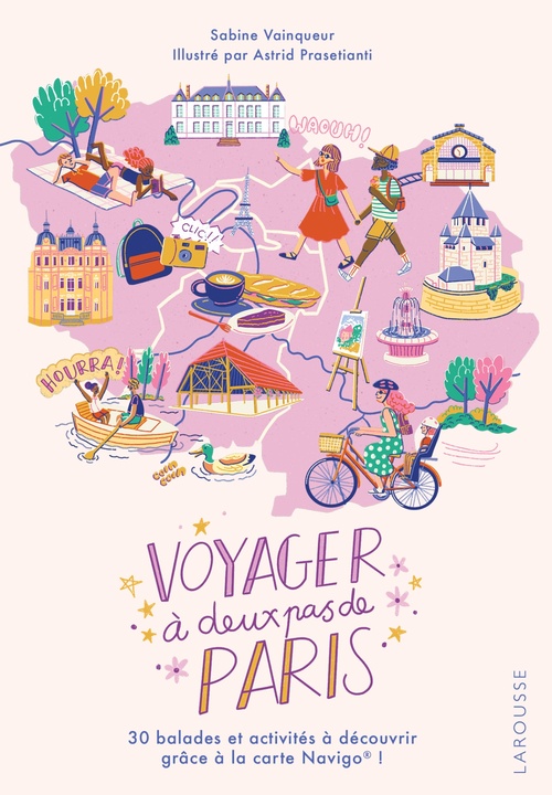 Couverture ebook de Voyager à deux pas de Paris, de Sabine Vainqueur, Astrid Prasetianti