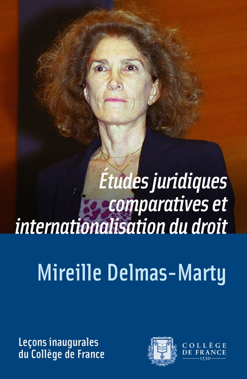Couverture ebook de Études juridiques comparatives et internationalisation du droit, de Mireille Delmas-Marty