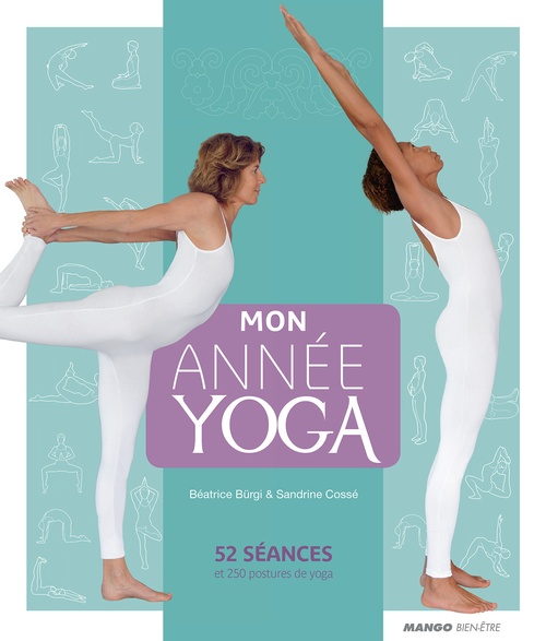 Couverture ebook de Mon année yoga, de Béatrice Burgi, Sandrine Cossé