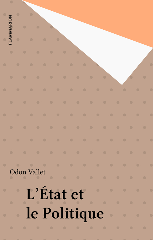 ebook cover of L'État et le Politique, by Odon Vallet
