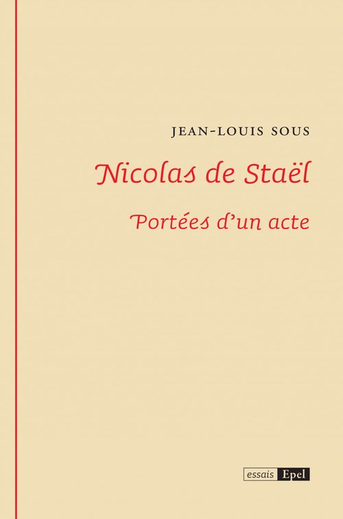 Couverture ebook de Nicolas de Staël, de Jean-Louis Sous