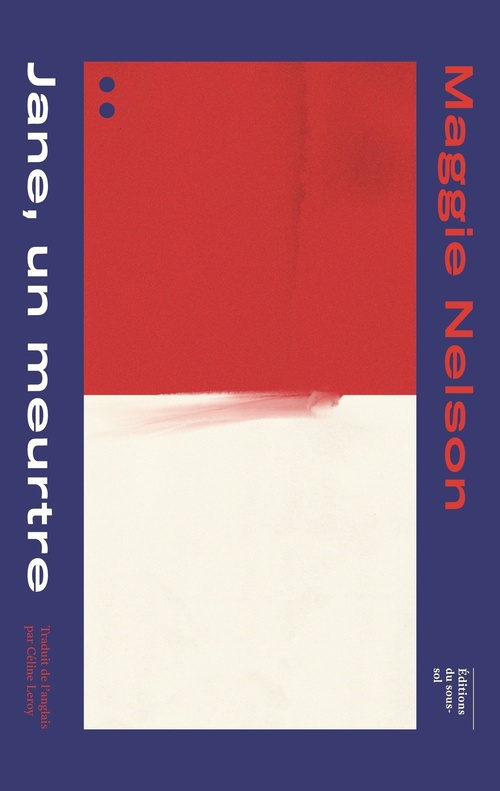 Couverture ebook de Jane, un meurtre, de Maggie Nelson