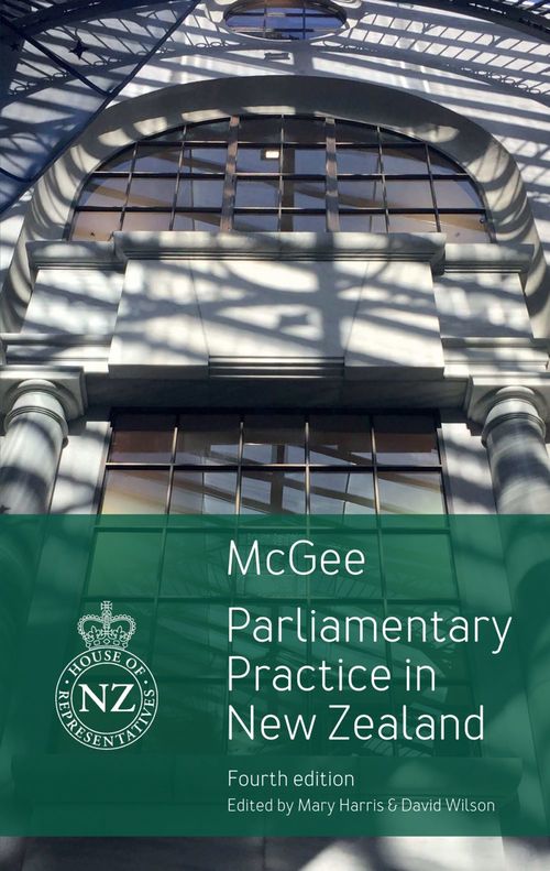 Couverture ebook de Parliamentary Practice in New Zealand, de David Mcgee