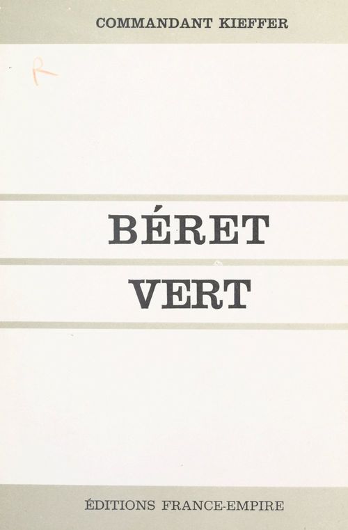Couverture ebook de Béret vert, de Philippe Kieffer