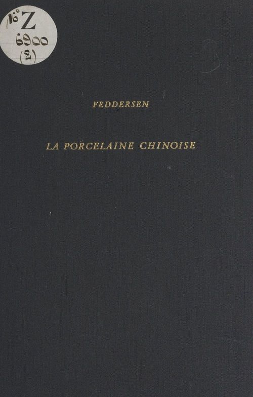 ebook cover of La porcelaine chinoise, by Martin Feddersen